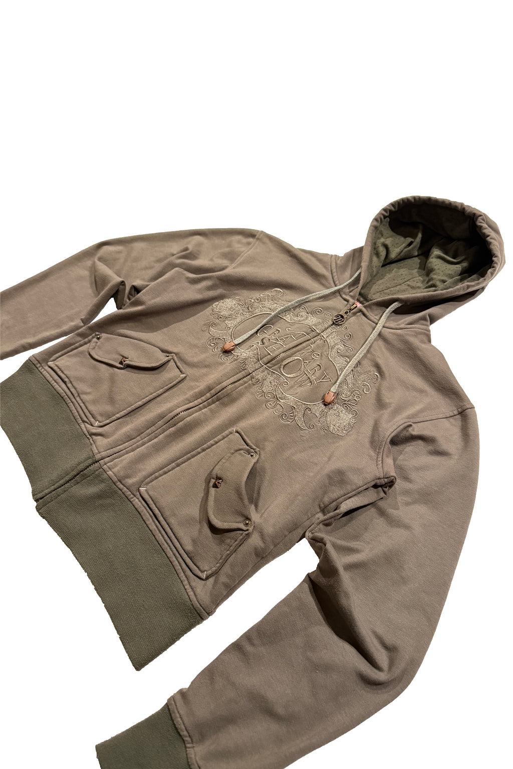 ZIP HOODIE MED UNIKA FICKOR