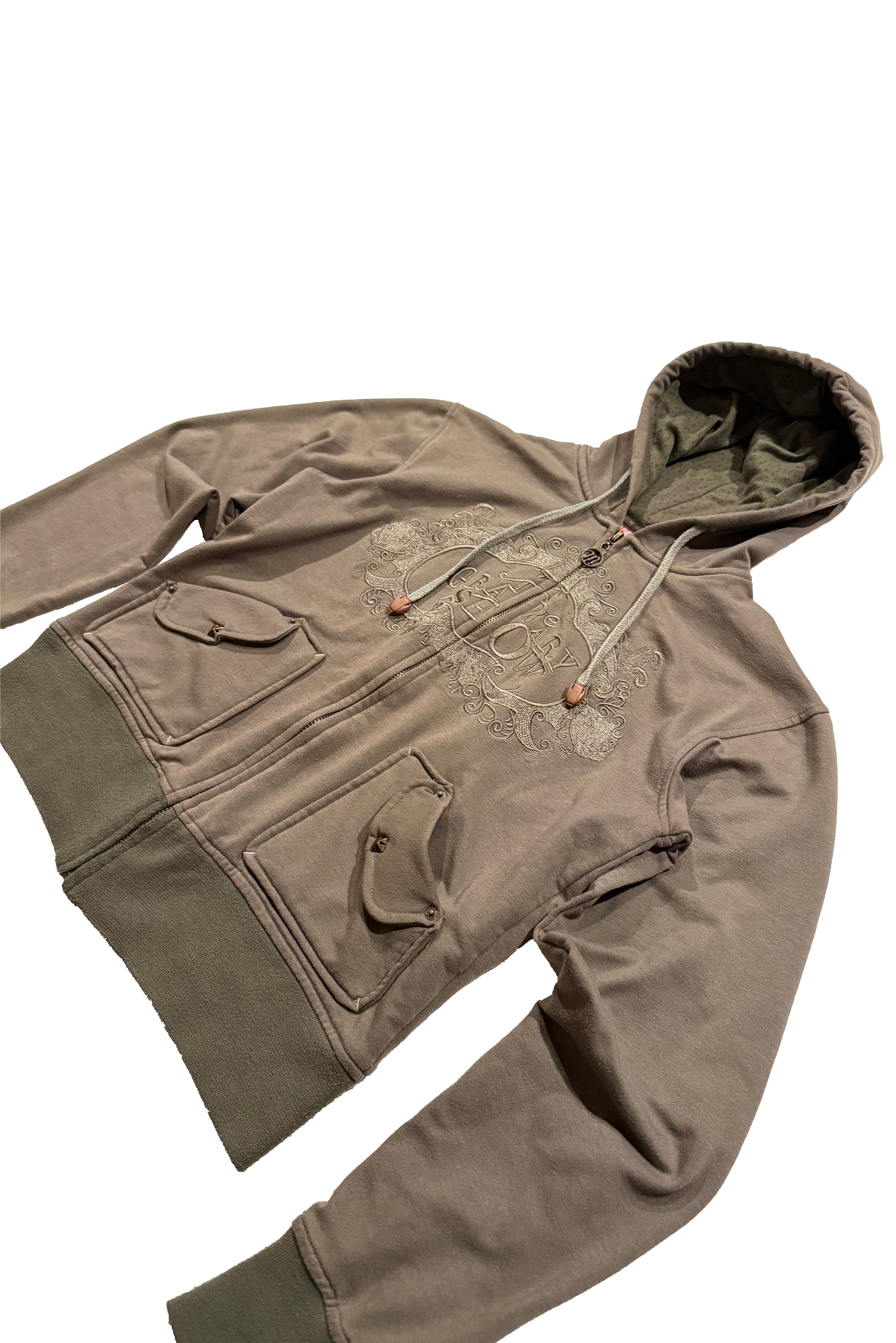 ZIP HOODIE MED UNIKA FICKOR